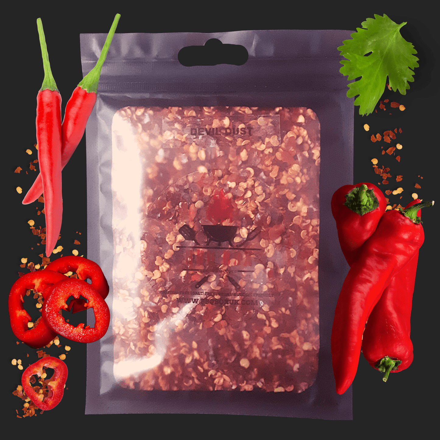 BBQ BOX UK - DEVIL DUST SEASONING POUCH - SPICE UP YOUR MEAT OR VEGGIE DISHES