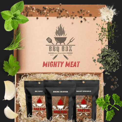 BBQ BOX UK - MIGHTY MEAT - BARBECUE SEASONINGS & SPICE RUBS GIFT BOX