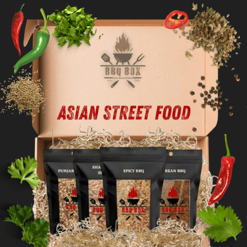 BBQ BOX UK - ASIAN STREET FOOD - BBQ SEASONING GIFT BOX